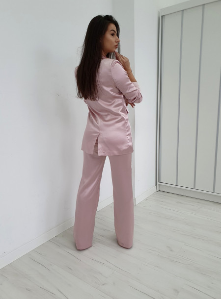 Spodnie satyna 7198 puder 2