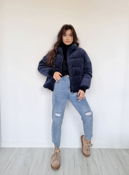 Kurtka zimowa L-913 granat