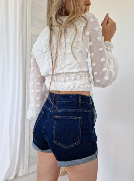 Szorty jeans 3990 ciemno niebieski 2