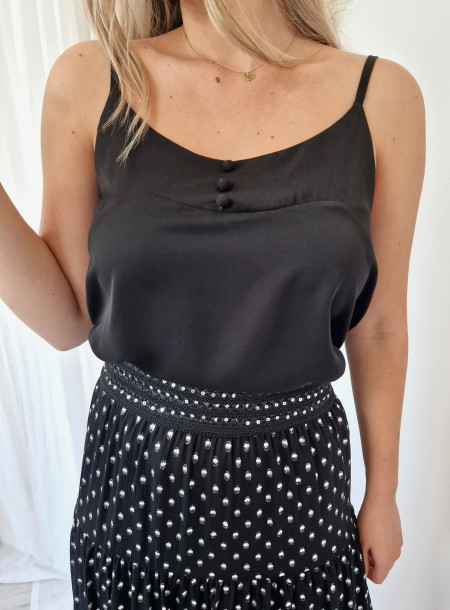 Wiskozowy Top 6012 nero