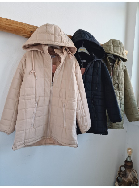 Kurtka pikowana H016 zielona 2