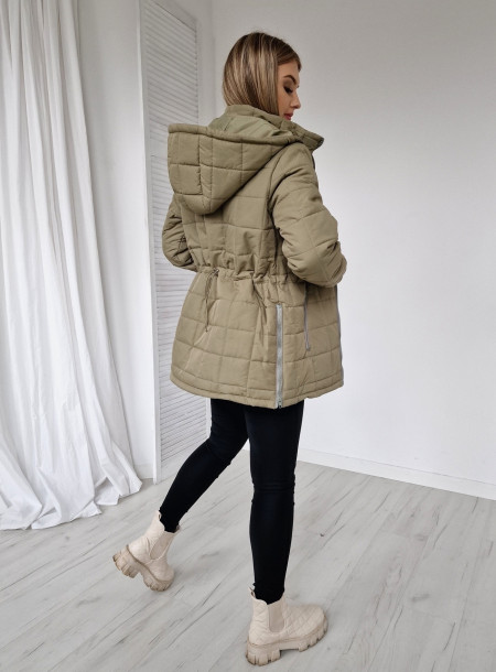 Kurtka pikowana H016 zielona