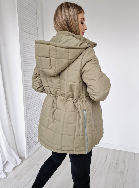 Kurtka pikowana H016 zielona