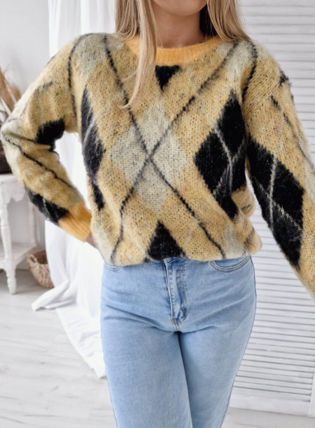 Sweter Agryle 3018 Żółty