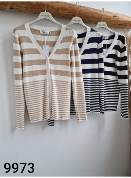 Wiskozowy sweter 9973 czarny 2
