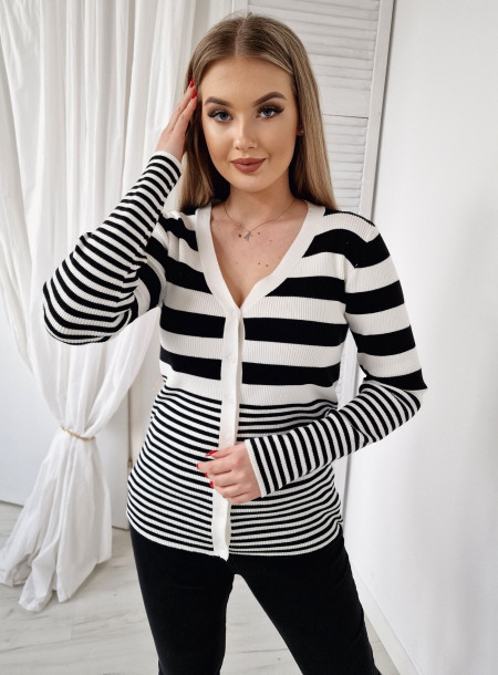 Wiskozowy sweter 9973 czarny