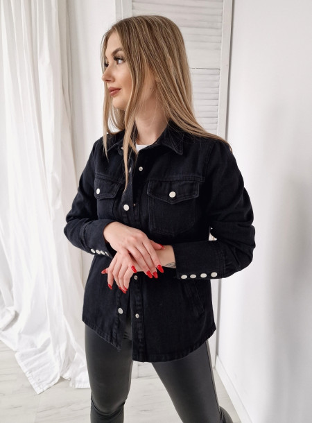 Kurtka jeansowa 9005 czarna