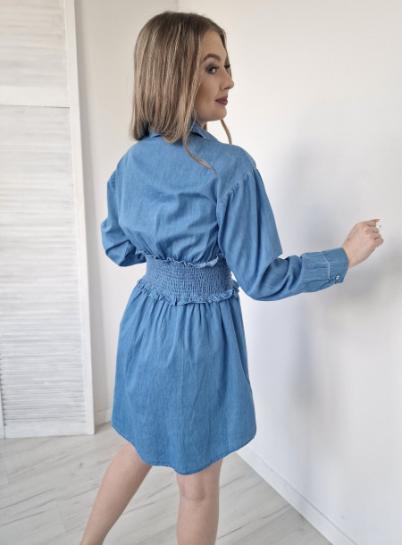 Sukienka jeans 96503 niebieska 2