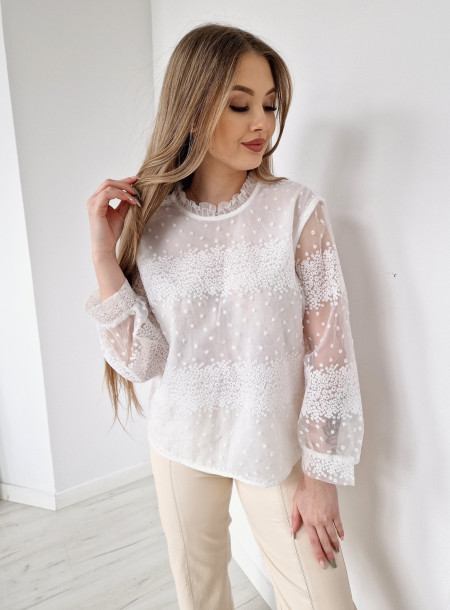 Embroidered blouse 1138 white