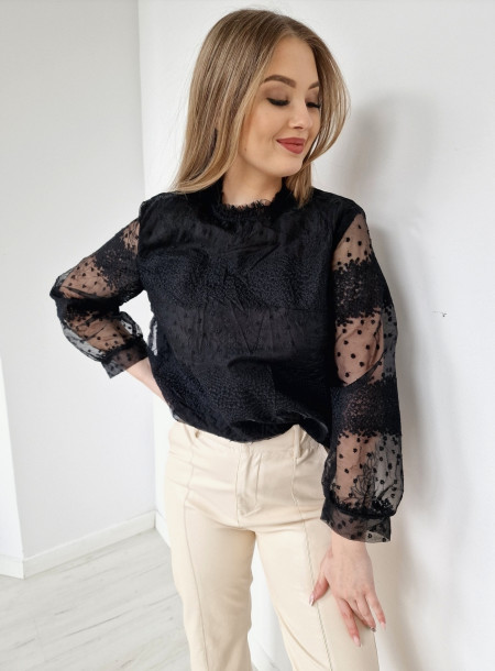Embroidered blouse 1138 black