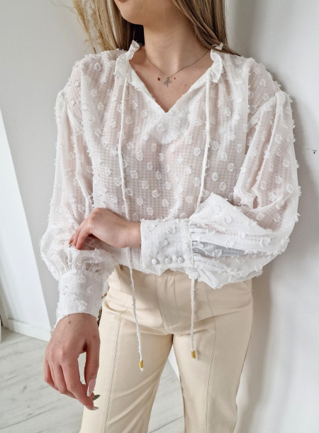 Elegant blouse JH1139 white
