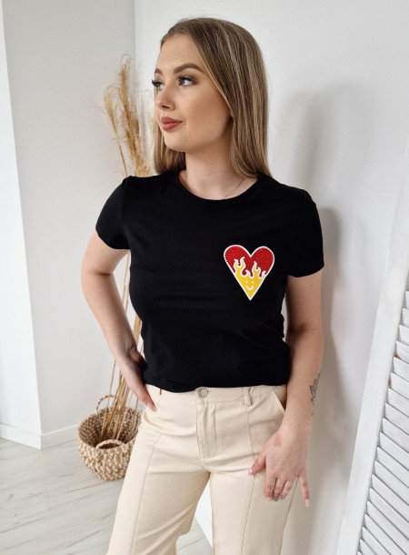 Bawełniany T-shirt Heart...