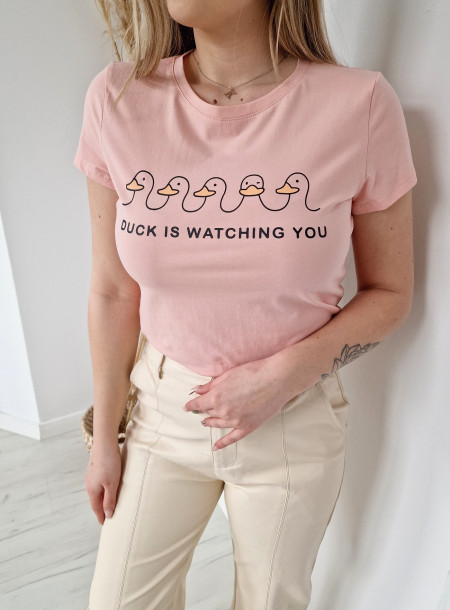 Cotton T-shirt DUCK 2611 pink