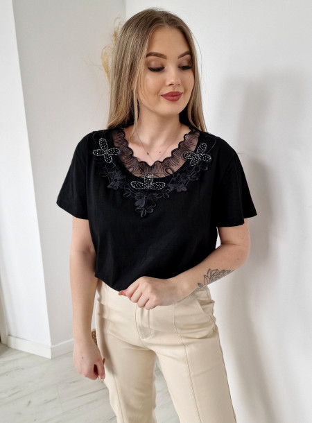 Cotton blouse 5275 black