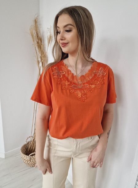 Cotton blouse 5275 orange
