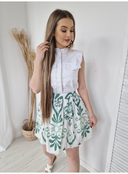 Cotton skirt 12110 green