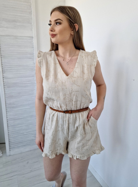 Cotton jumpsuit 1770 beige