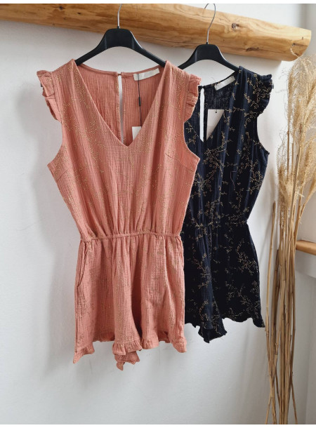 Cotton jumpsuit 1770 nero 2