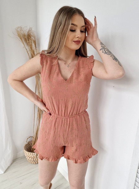 Cotton jumpsuit 1770 brown