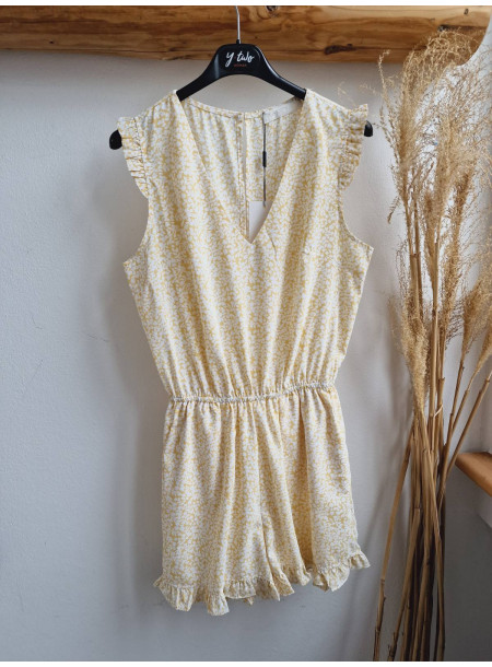 Floral jumpsuit 1814 yellow 2