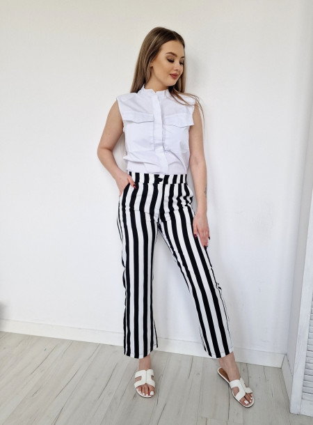 Belt trousers 0706 white 2
