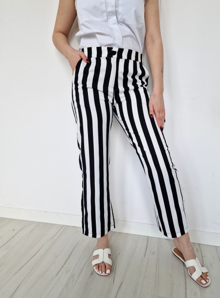 Belt trousers 0706 white