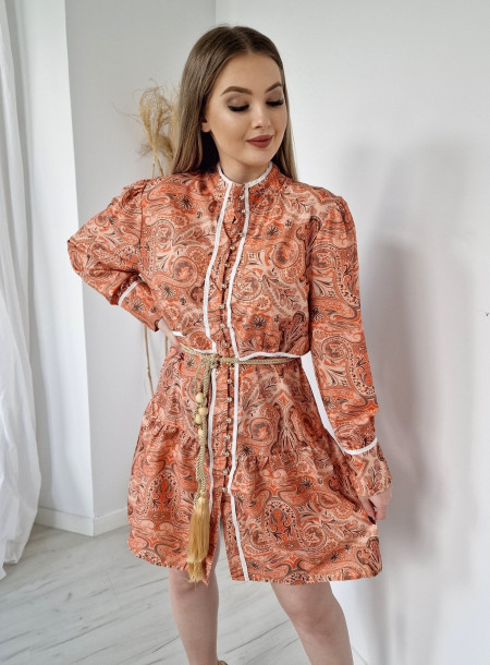 Silk dress 9040 orange