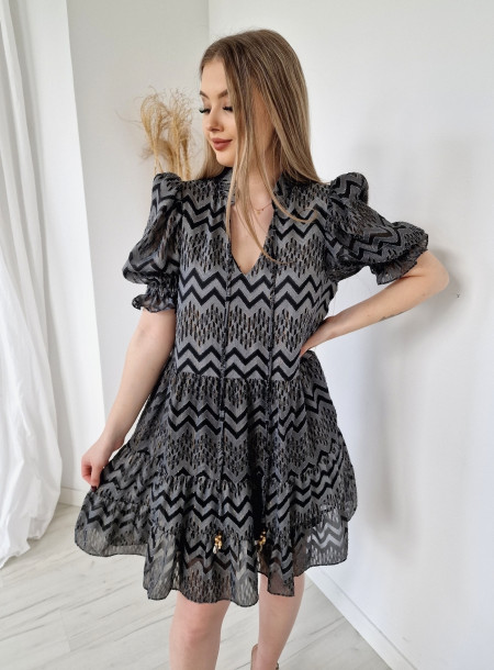 Sukienka oversize 1236 czarna