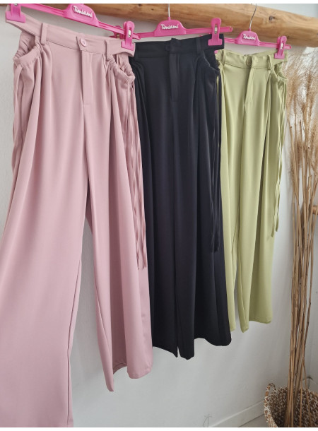 Wide-leg trousers 12016 black 2