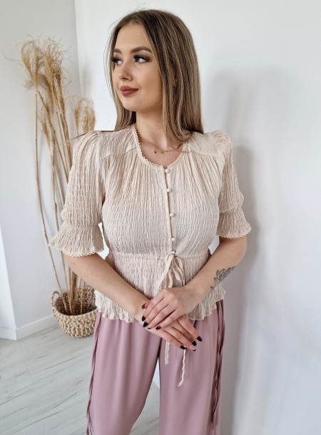 Muslin shirt 92 beige