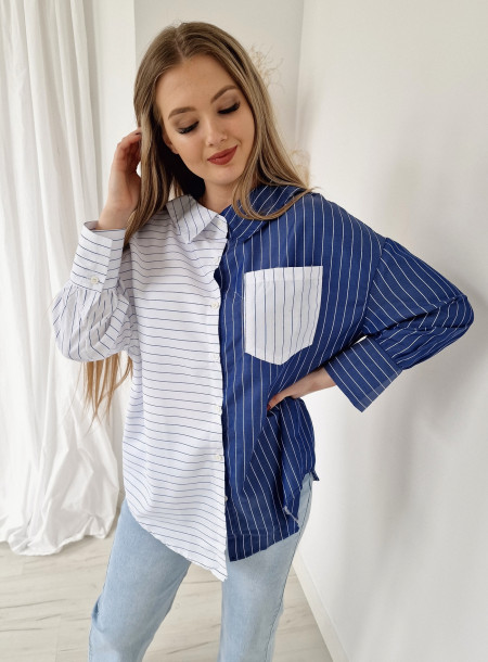 Koszula oversize DUO 7856 granat