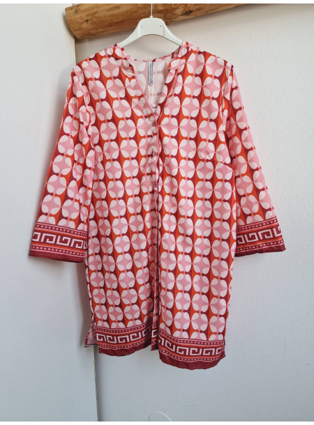 Koszula jedwab 9053 różowa 2