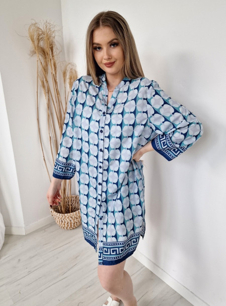 Silk shirt 9053 blue