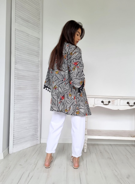 Beach cape 2819 black 2