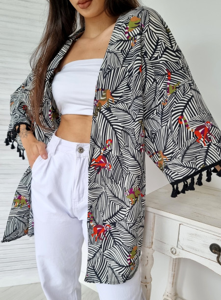 Beach cape 2819 black