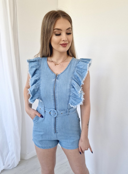 Denim jumpsuit 91052 blue