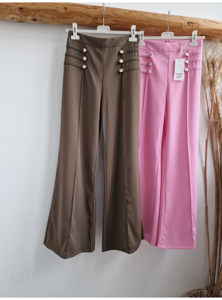 Elegant trousers P135 brown 2
