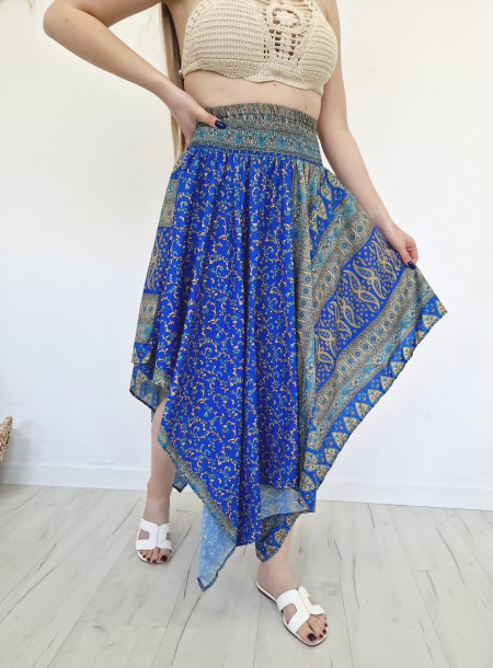 Silk asymmetrical skirt...