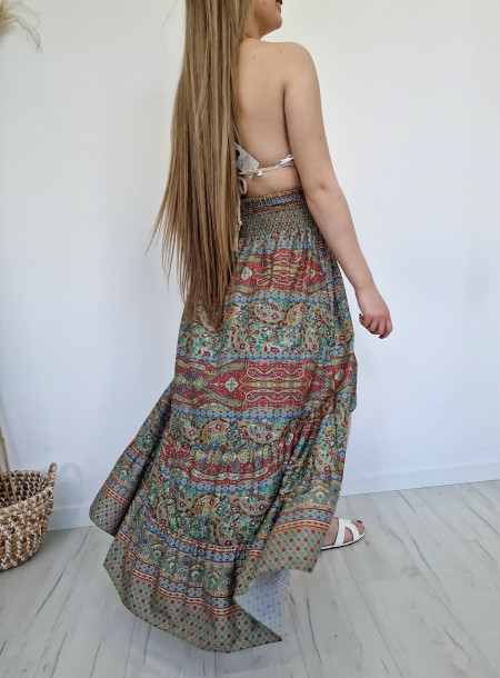 Silk skirt 9090 green