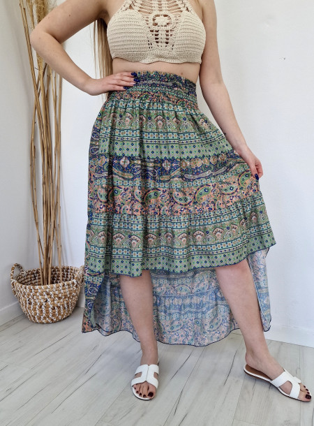 Silk skirt 9090 orange
