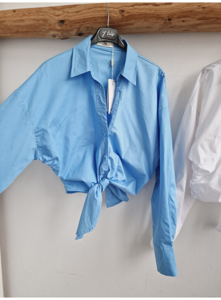 Tiered shirt H1614 blue 2