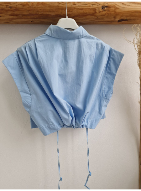 Cotton shirt 0038 blue 2