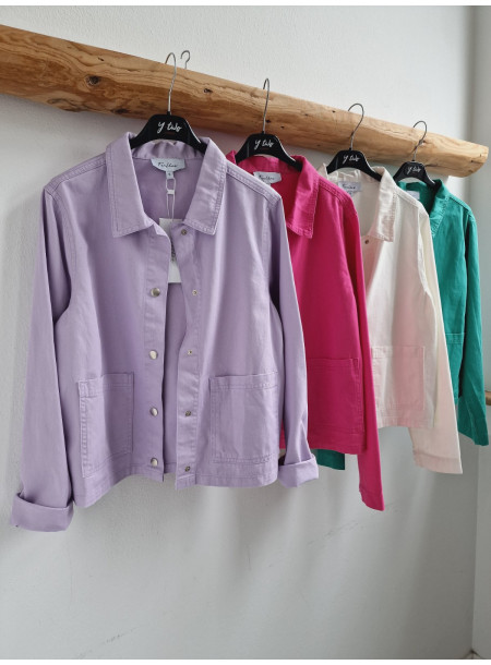 Denim jacket 0159 pink 2
