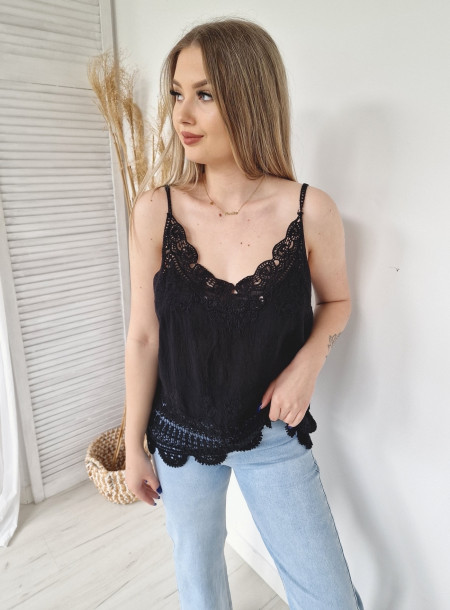 Lace top 0633 black