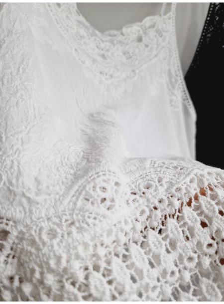 Lace top 0633 white 2