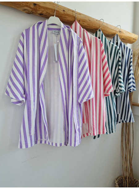 Oversized jacket J650 purple 2