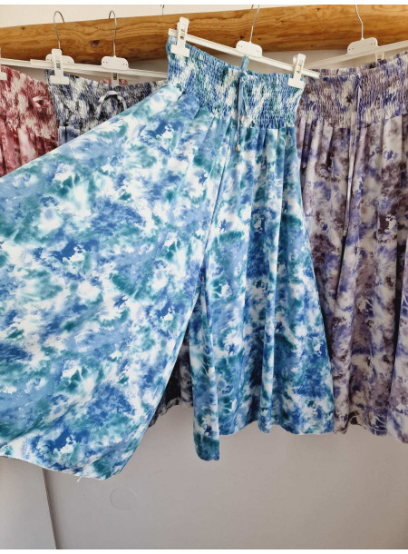 Midi skirt-pants 1253 purple