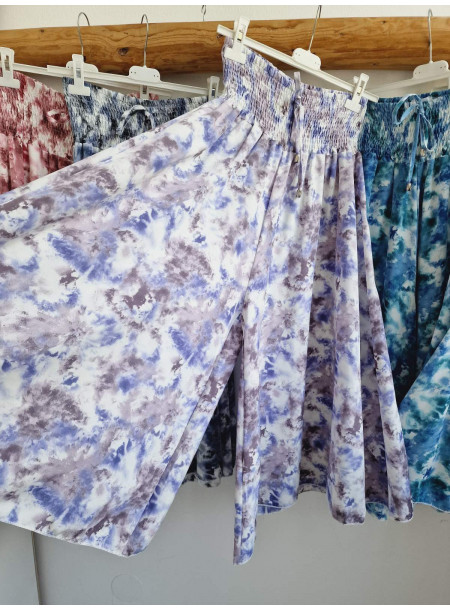 Midi skirt-pants 1253 purple