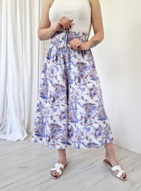 Midi skirt-pants 1253 purple
