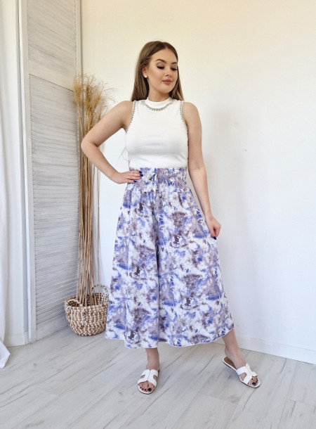 Midi skirt-pants 1253 purple
